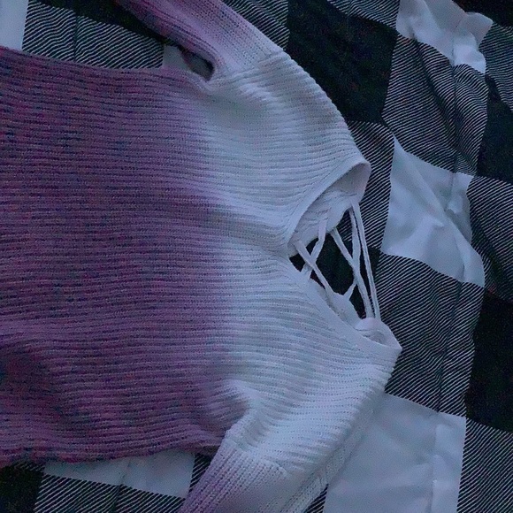 Justice, long sleeve crop top. - Picture 2 of 2